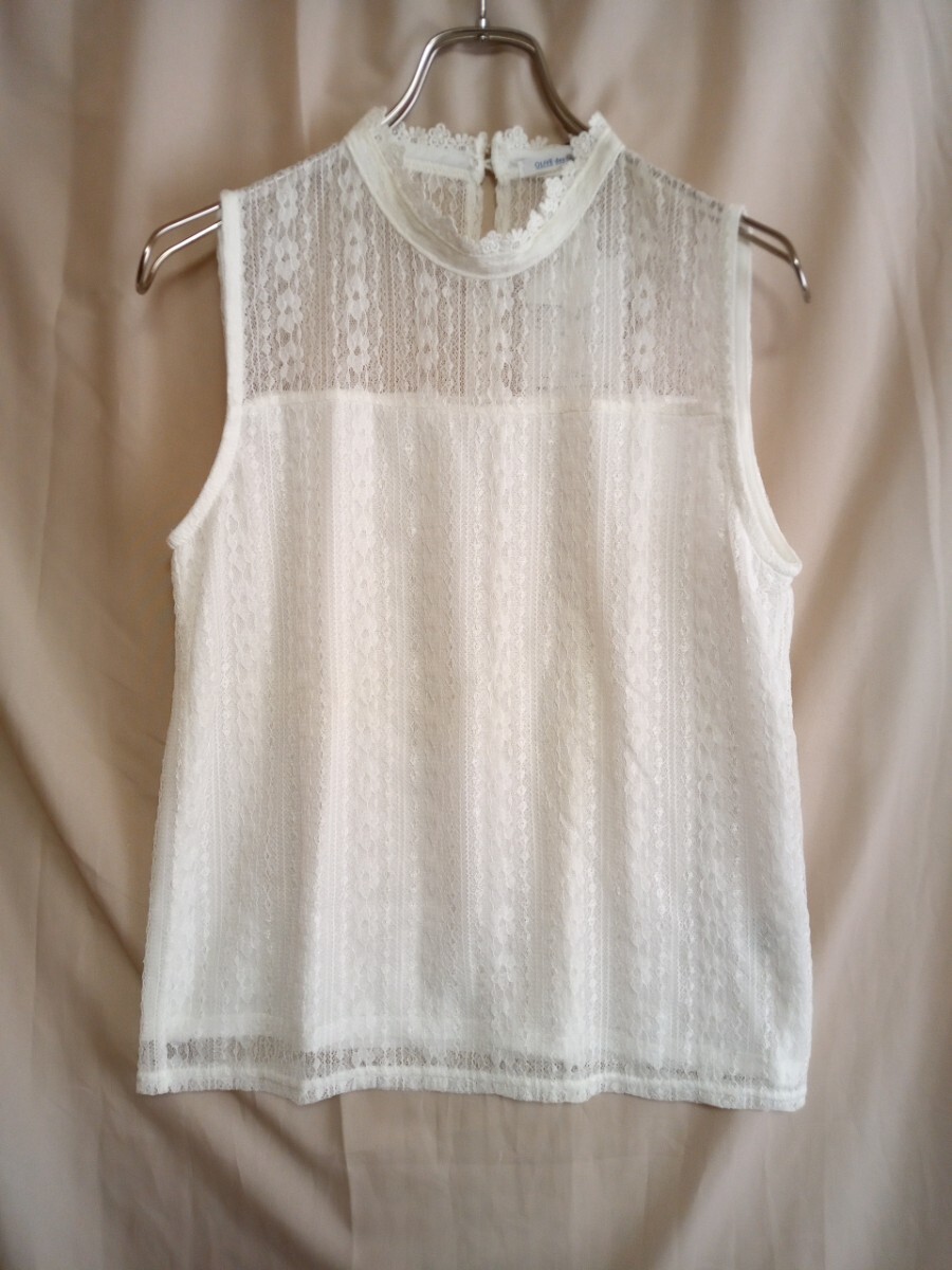 1902 ★★ OLIVE DES OLIVE 総レースノースリーブトップス サイズM 定価2990円 新品拍卖