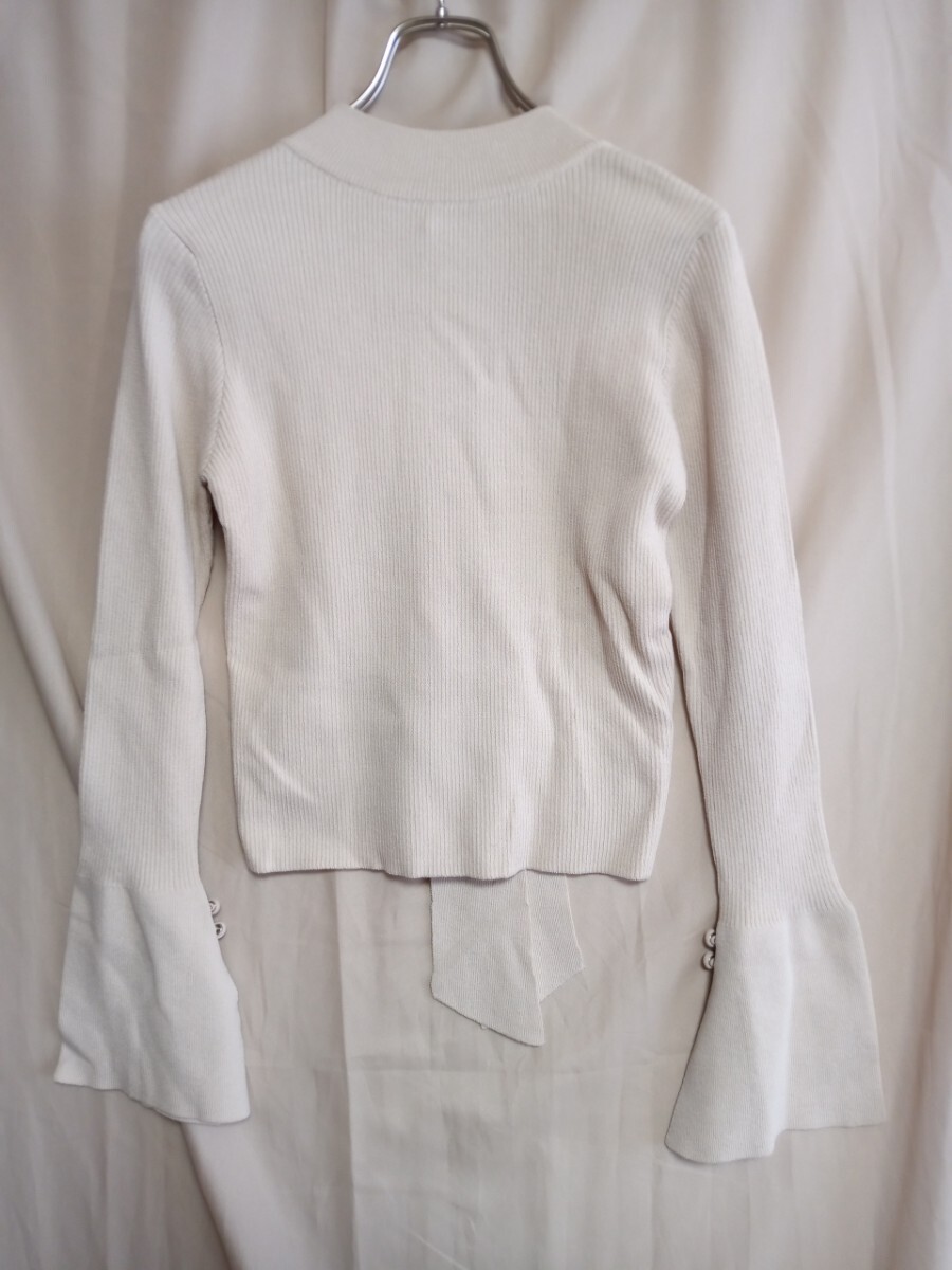 4431 ★★ Chico チコ 長袖リボンニットトップス 新品 定価5500円拍卖