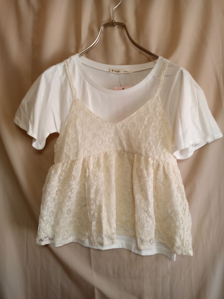 1921 ★★ MAJESTIC LEGON アソート柄キャミソールセット サイズM 新品 定価3900円拍卖