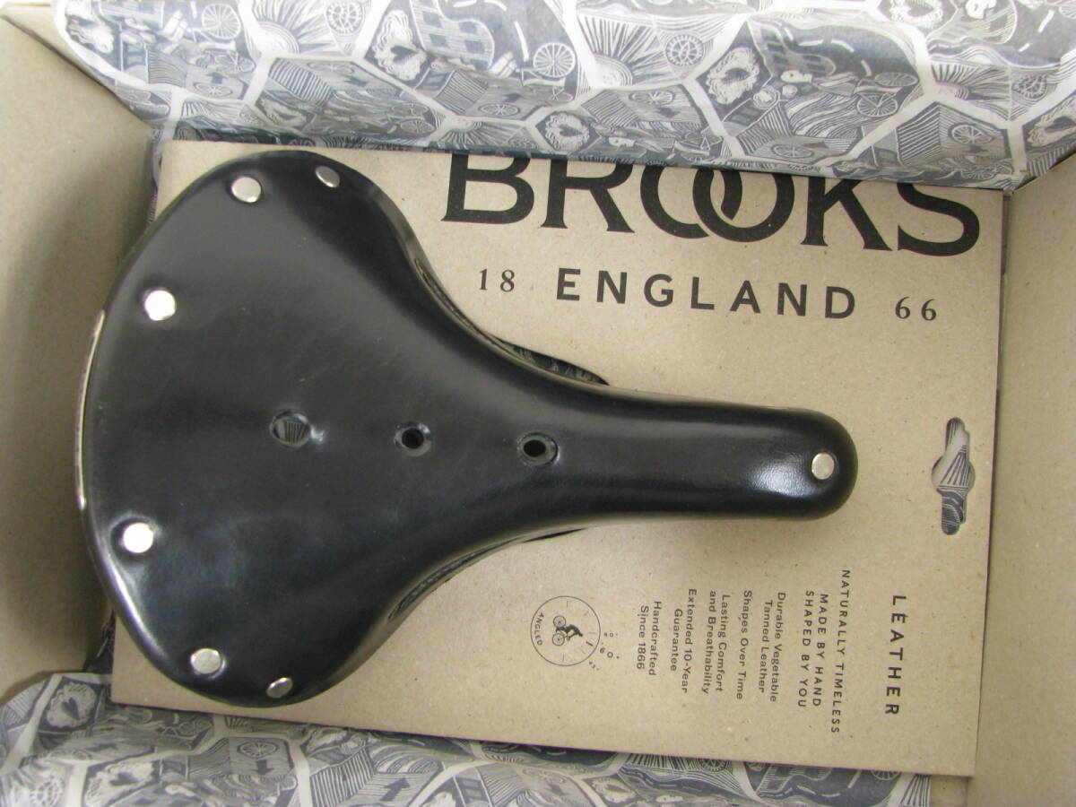 BROOKS ブルックス サドル レザー 18 ENGLAND 66 FLYER SHORT BLACK拍卖