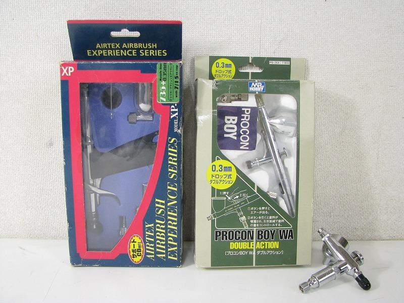 エアブラシ プロコンBOY WA PS-264A / OLYMPUS YOUNG 8 / AIRTEX XP-735+ 現状品拍卖