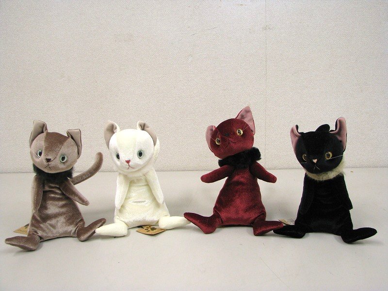 カドリー Cuddly ぬいぐるみ ナルシス ミルクティー ブランシェ ミッドナイト ボルドー 猫 ネコ拍卖