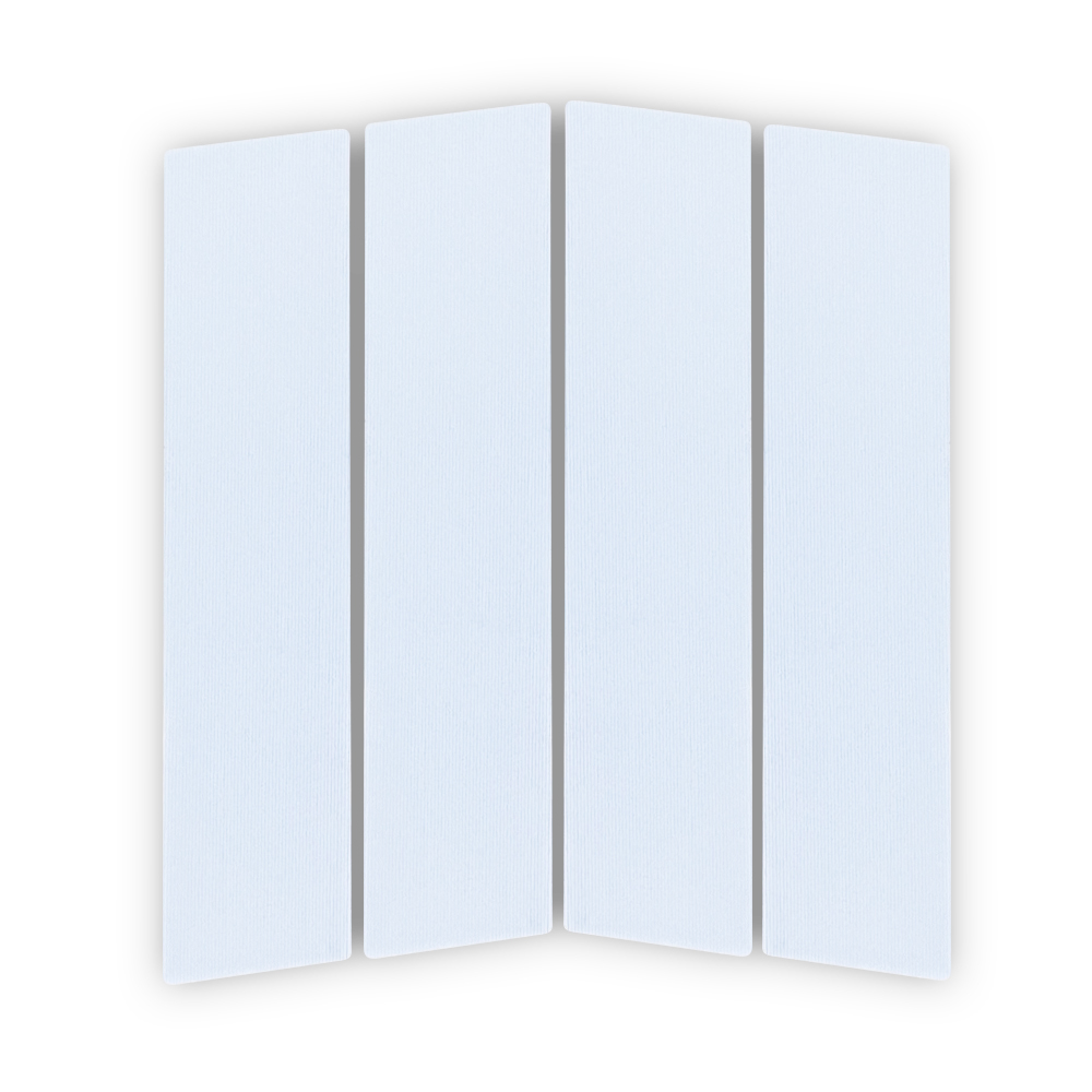 サーフィンデッキパッド★フロント用パッド 4ピース前用デッキパット ホワイト白 サーフボード グッズ 滑り止め ショート ワックス拍卖