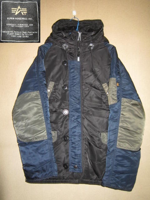 超レア! ALPHA INDUSTRIES N-3B アルファ クレイジーカラー 中綿 フライト ジャケット M ファー欠品 ミリタリー コート クレイジー拍卖