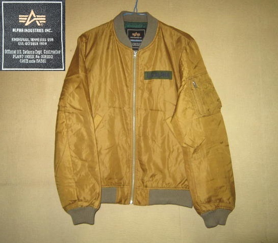 レア ALPHA INDUSTRIES アルファ ひょうたんステッチ キルティング 薄手 MA-1 フライト ジャケット M ミリタリー ライナー インナー キルト拍卖