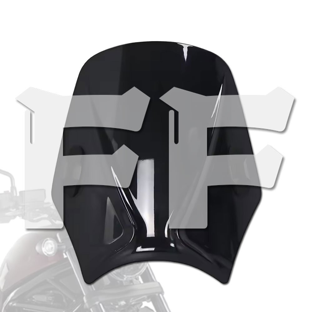 ホンダ レブル CMX 1100 CMX 500 2018-以降 フロント ガラス ウインド シールド ディフレクター ブラック オートバイ拍卖