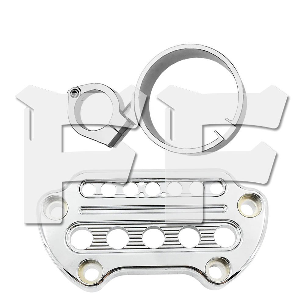 ハーレー スポーツスター95-UP ダイナ93-05 39MMフォーク スピード メーター リング インジケーター ライト ハンドル バー アクセサリー拍卖