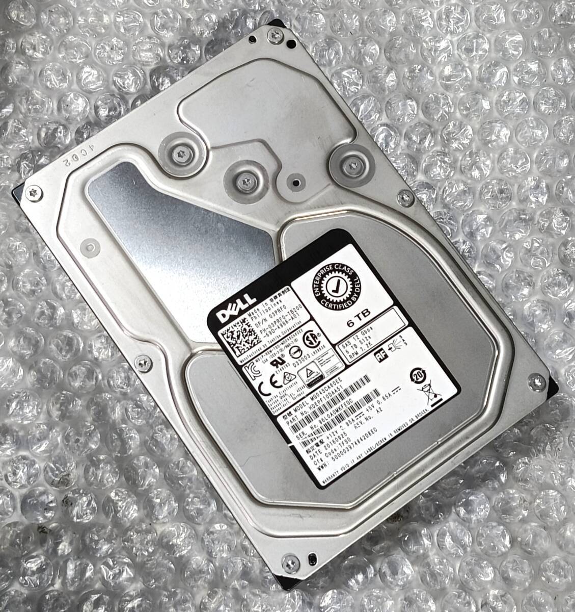 【中古パーツ】 3.5インチ DELL MG04SCA60EE 6TB 7.2K SAS HDD 正常/健康品 1台■ SAS3258拍卖