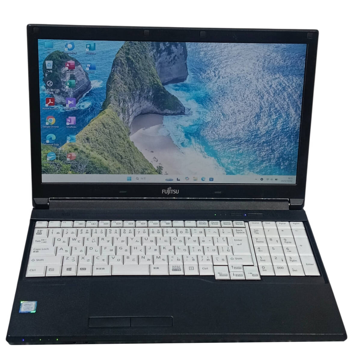 【驚速 FUJITSU A784/TX i3-8130U 2.2GHz x4+8GB+ SSD128GB 15.6インチワイドノートPC】Win11+Office2021/USB3.0 A100306拍卖