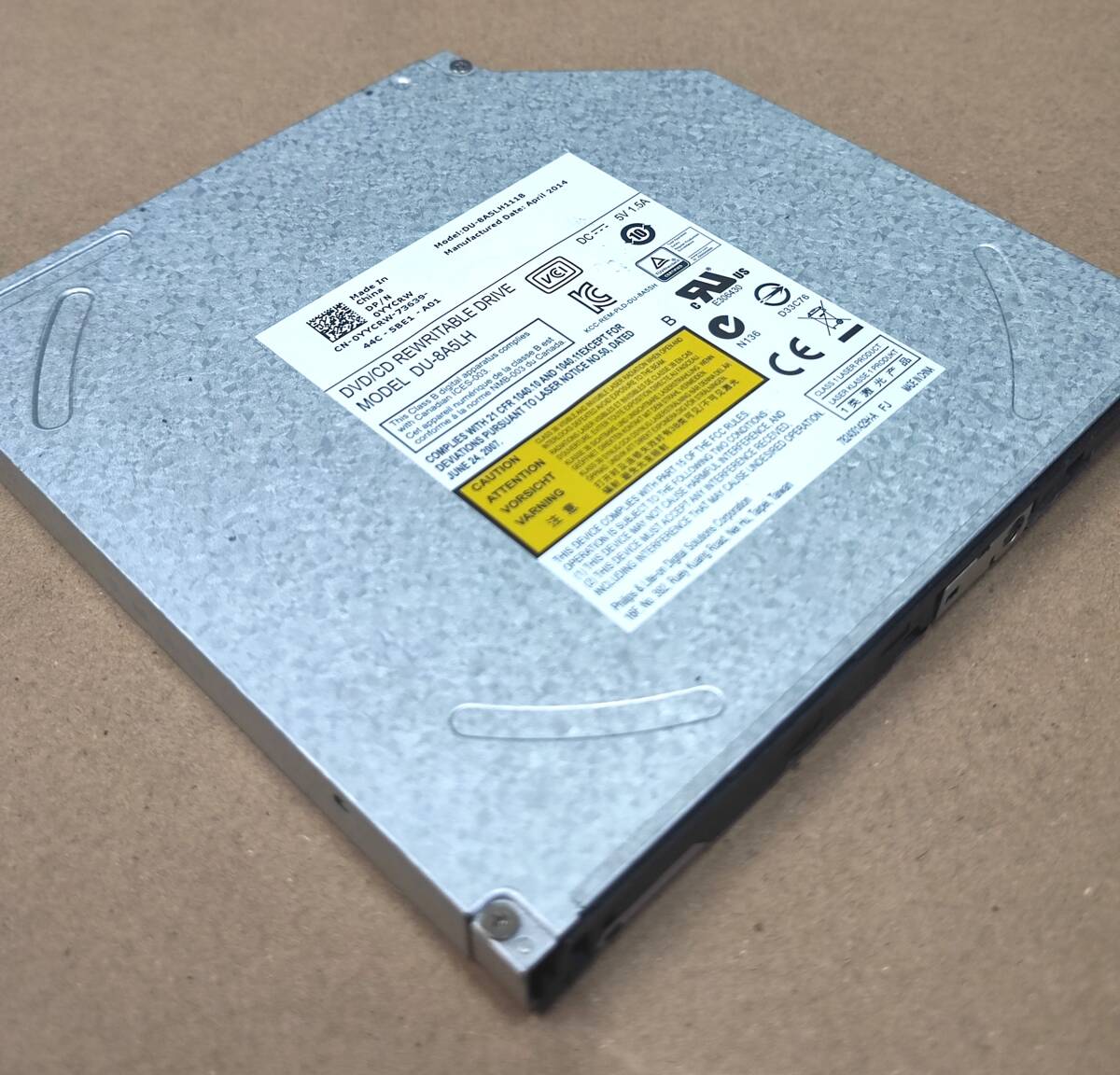 【中古パーツ】複数可 DVDドライブ ノートパソコン用 内蔵DVDスーパーマルチ 厚さ9.5mm SATA RW■DU-8A5LH ベゼル無し拍卖