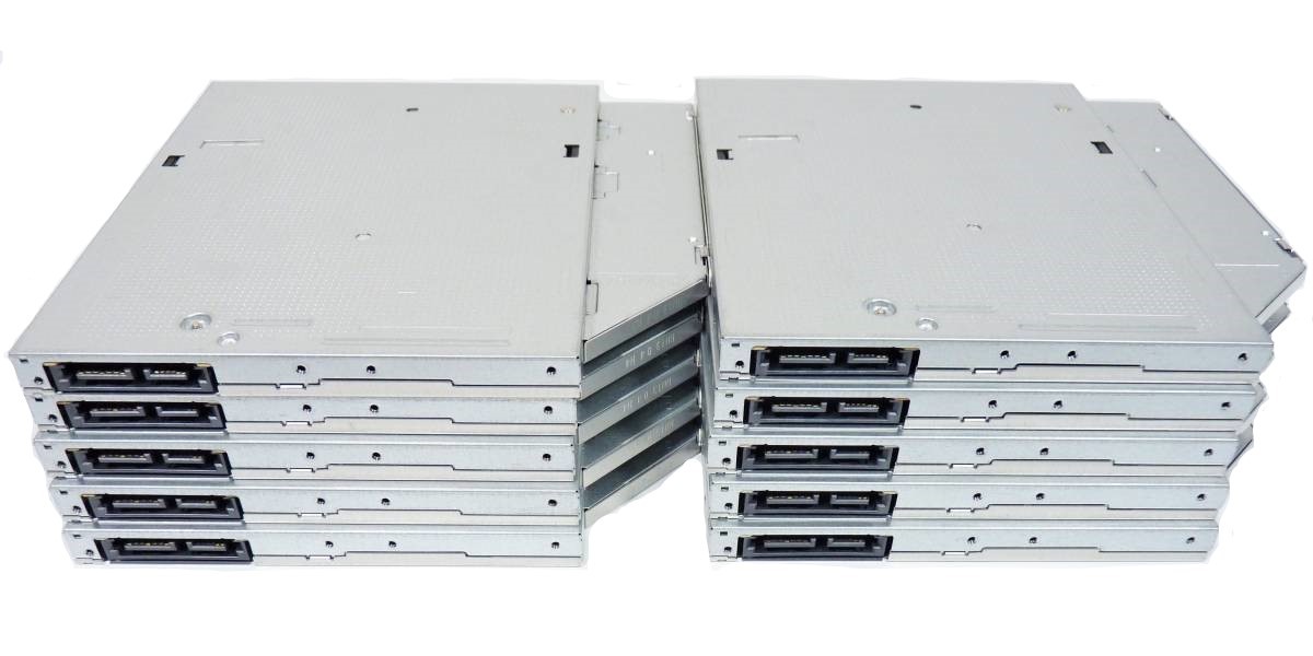 【中古パーツ】DVDドライブ ノートパソコン用 内蔵DVDスーパーマルチ 厚さ12.7mm SATA RW ベゼル無し■DVD TS-L633 10台セット売り拍卖