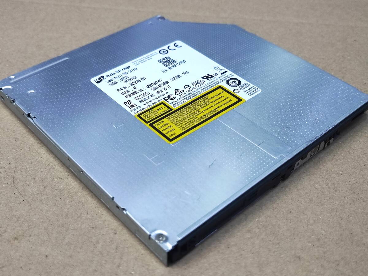 【中古パーツ】複数可 DVDドライブ ノートパソコン用 内蔵DVDスーパーマルチ 厚さ9.5mm SATA RW■GUD0N ベゼル無し拍卖