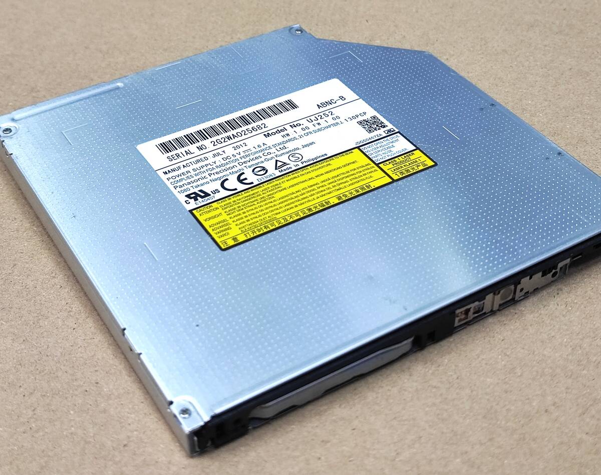 【中古パーツ】複数可 blu-ray 内蔵ブルーレイドライブ 厚さ9.5mm SATA BD ■UJ252 ベゼル無し 拍卖