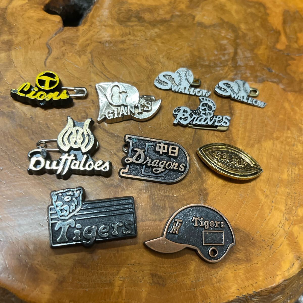 野球バッジ プロ野球 希少 レア 昭和のコレクション 10点拍卖