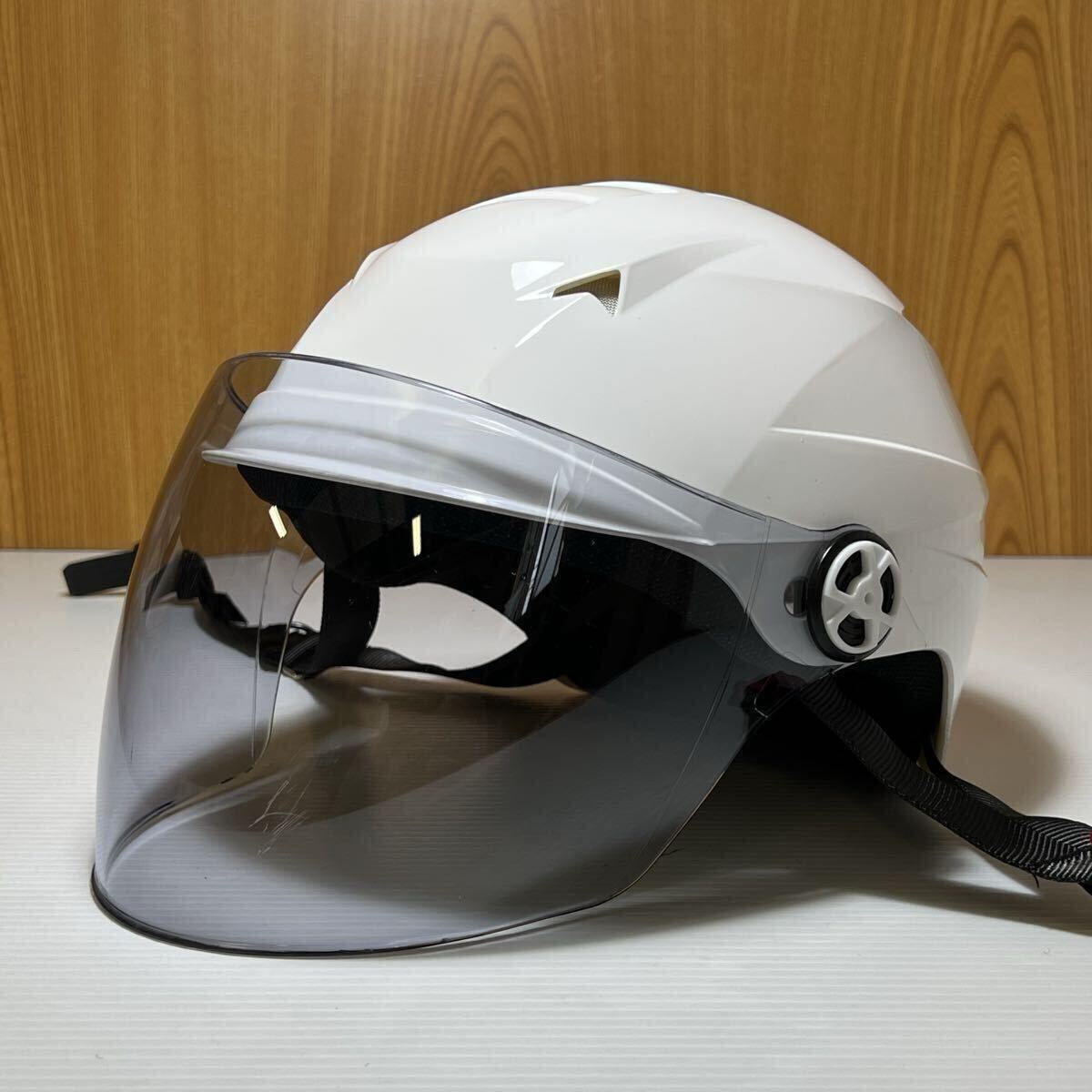 リード工業 SERIO バイクヘルメット ホワイト 125cc 57〜60cm RE40 小キズあり拍卖