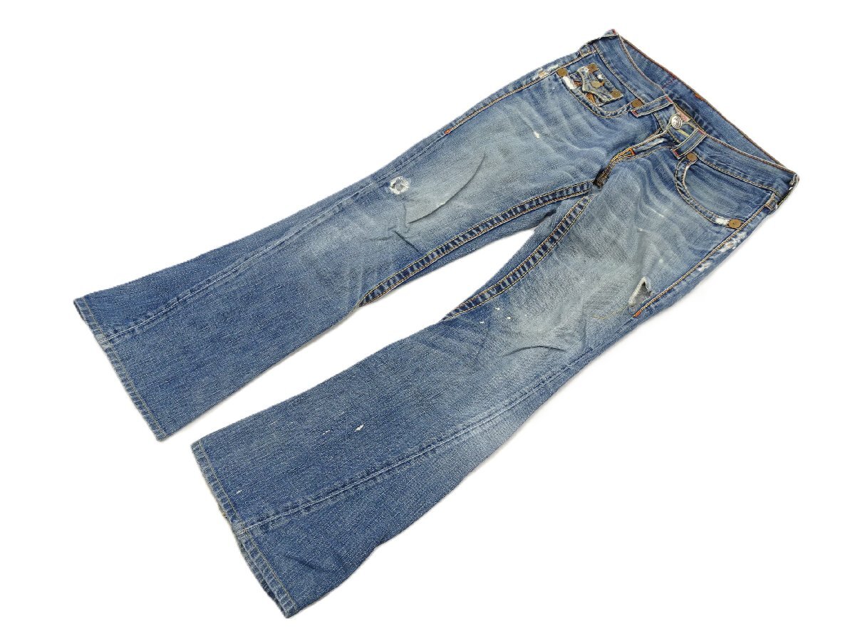 TRUE RELIGION トゥルーレリジョン USA製 JOEY BIGT デニム フレア ブーツカット拍卖