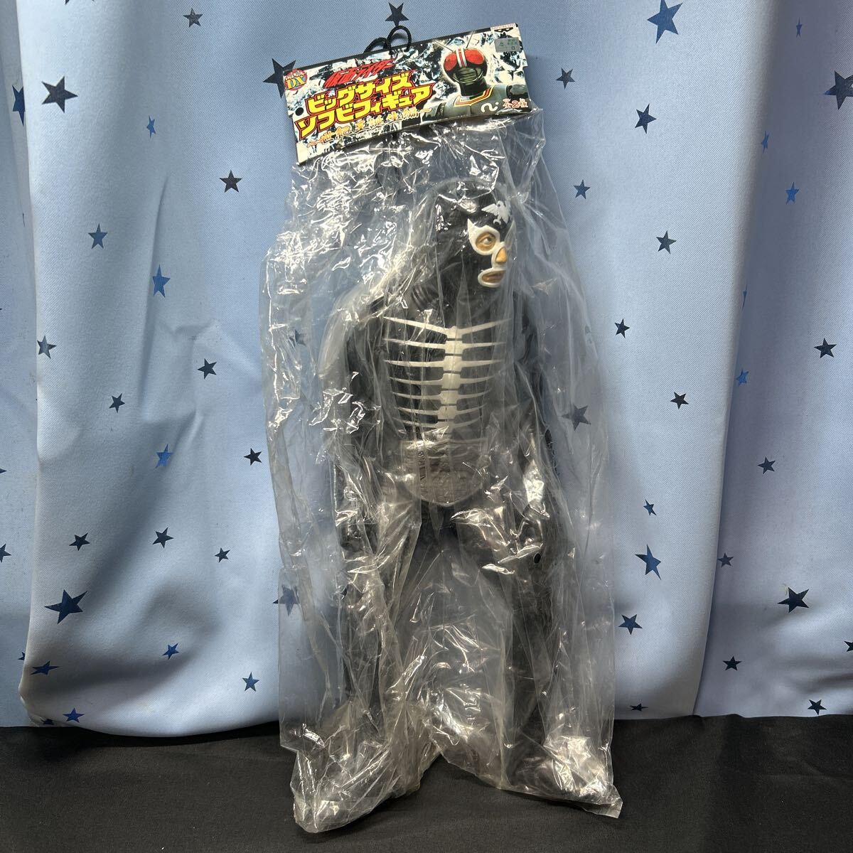 nnoo【未開封】バンプレスト 仮面ライダー怪人 ショッカー 黒戦闘員 骨戦闘員 ビッグサイズソフビフィギュア 世紀王誕生編拍卖