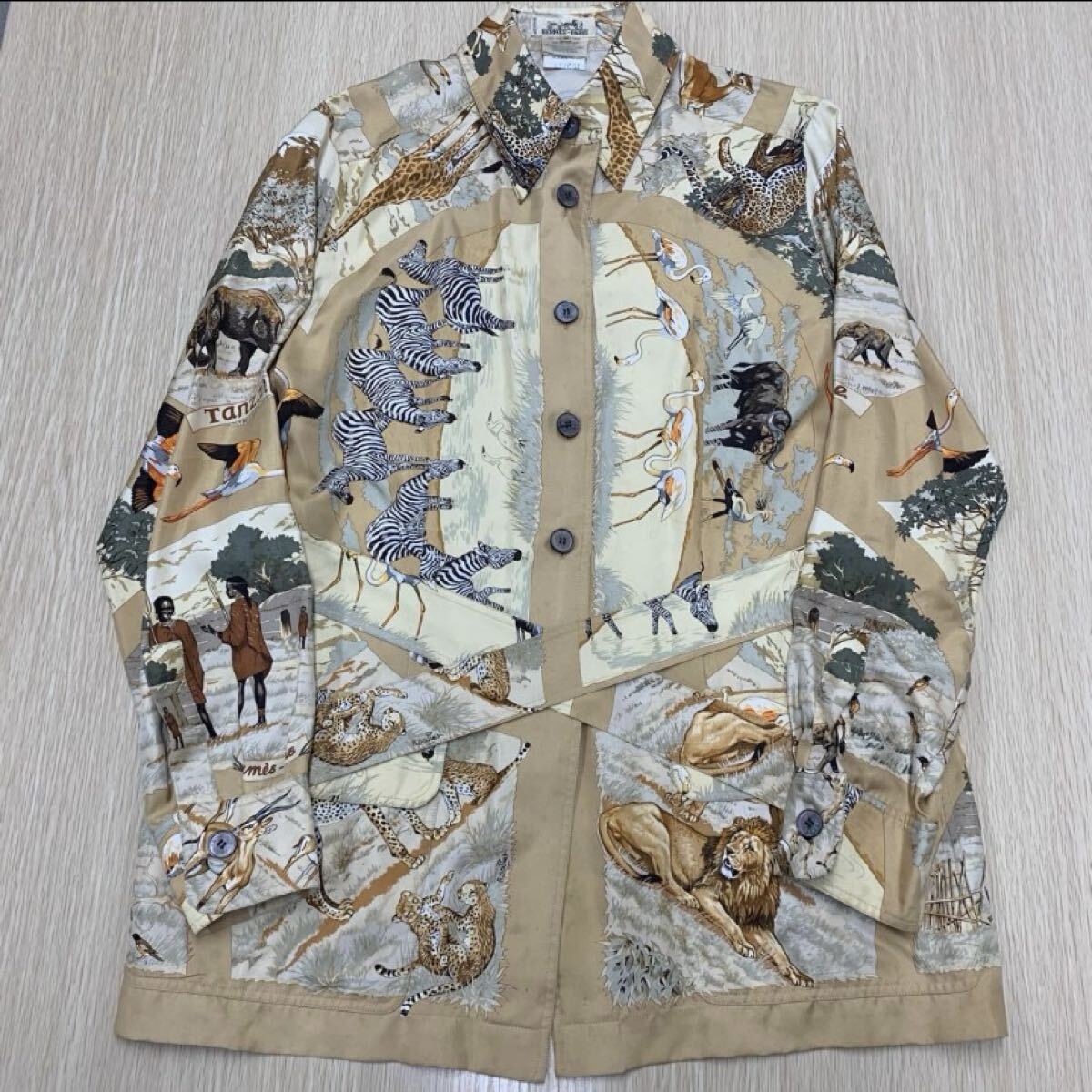 HERMES エルメス タンザニア・シルクシャツ拍卖