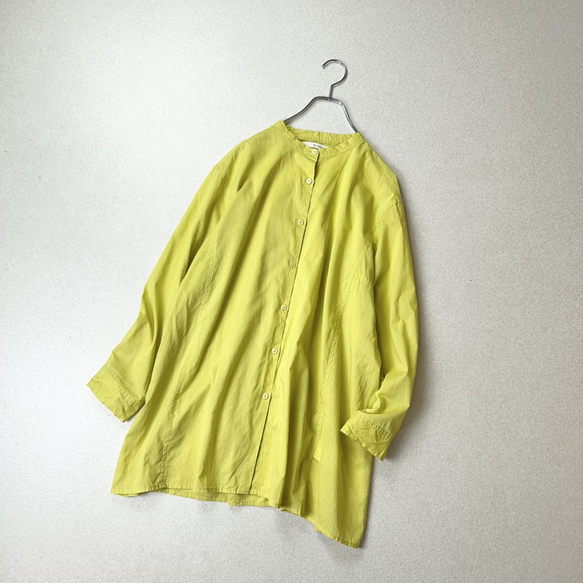 le colis ルコリ バンドカラー チュニック イエロー系拍卖