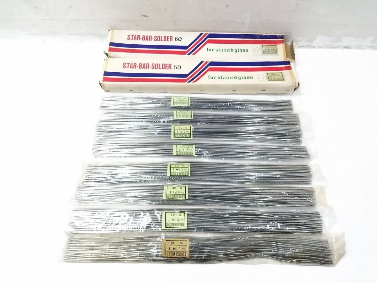 □未使品 STAR-BAR-SOLDER ステンド用棒ハンダ 錫60% 3mm 1kg×8 1021-20 @80□拍卖