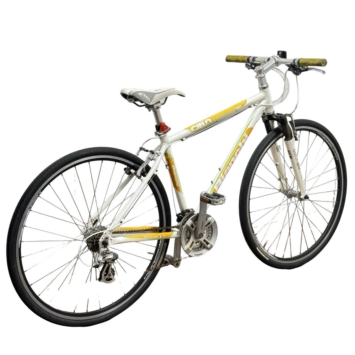 ◯Bianchi ビアンキ CIELO シエロ クロスバイク 自転車 ビアンキスポーツ 460mm 700×32C SHIMANO ALTUS 現状渡し 中古品 兵庫県姫路市発拍卖
