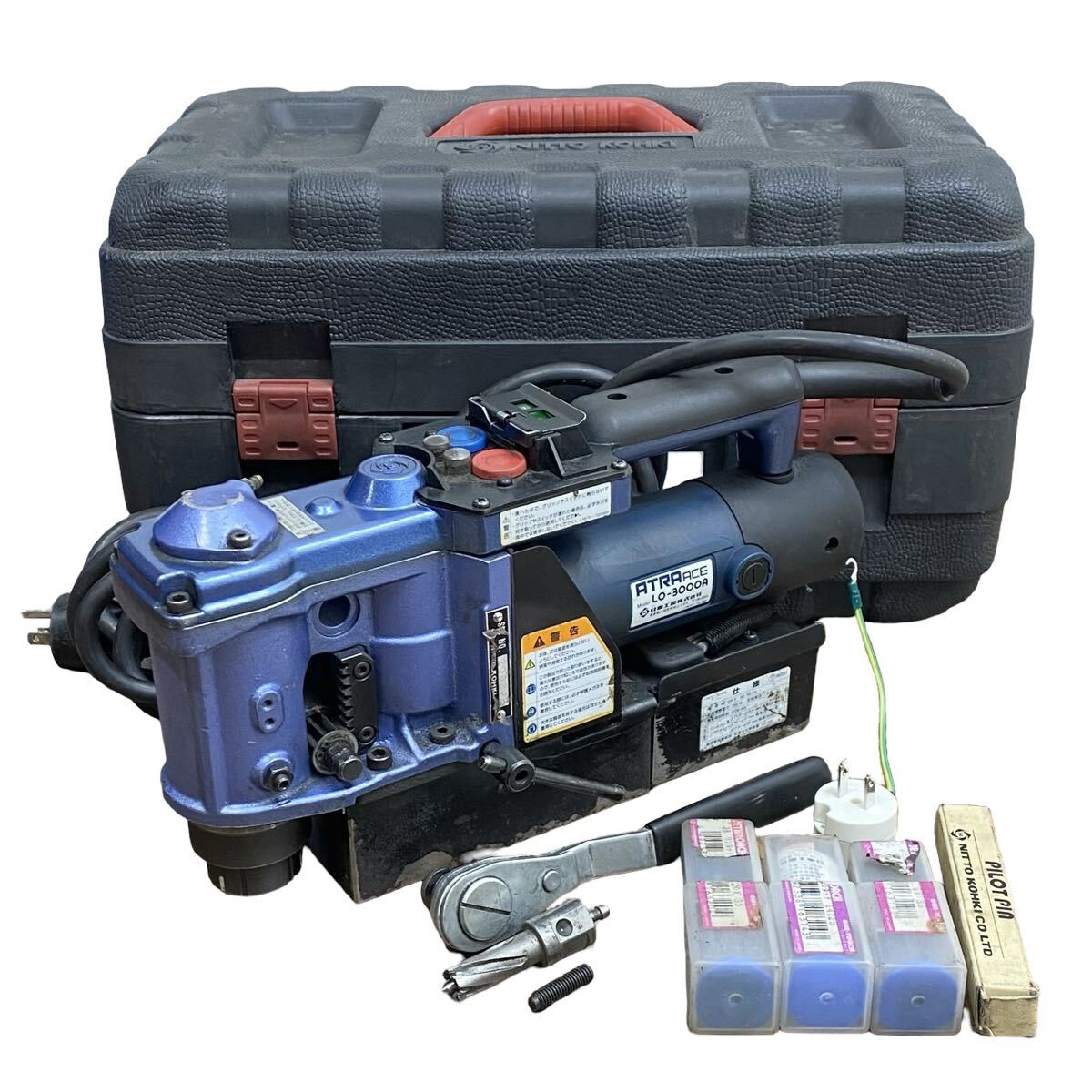 動作品■NITTO 日東工器 アトラエース LO-3000A 電動工具 ジェットブローチ付き コード式 穴あけ 中古品■兵庫県姫路市発 F2拍卖