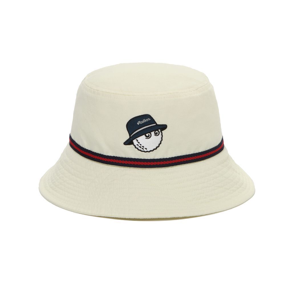 マルボンゴルフ malbon golf ゴルフ帽 バケットハット サンバイザー ホワイト sk0248-5拍卖