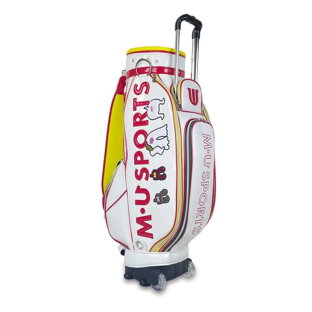 在庫僅か MU SPORT ミエコ ウエサコ ゴルフ キャディバッグ キャスター PU 男女兼用 sS0342拍卖