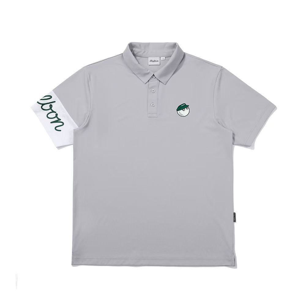 マルボンゴルフ malbon golf ゴルフ ポロシャツ ゴルフ衣装 S-3XL グレー サイズ選択可能 sk0091拍卖