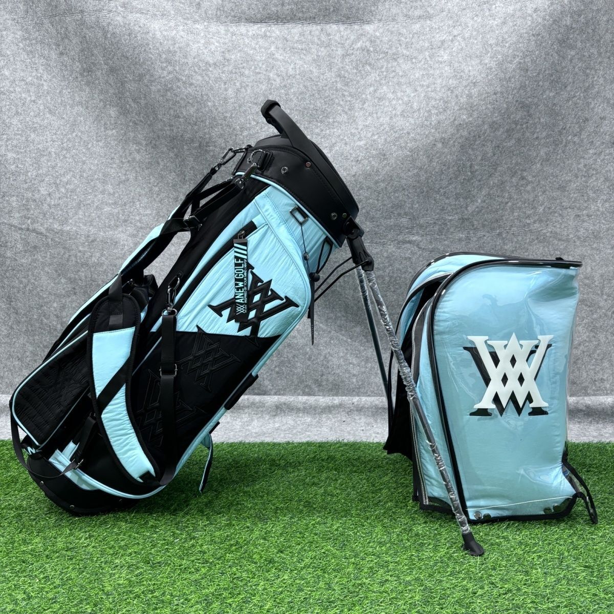 A NEW GOLF アニューゴルフ キャディバッグ 支柱型ゴルフ 新品未使用 ブルー sk0231-5拍卖