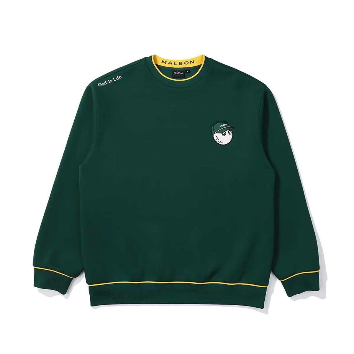 マルボンゴルフ malbon ゴルフ  ニット セーター 丸首  メンズ スポーツ グリーン S~3xl サイズ選択可能  10ss0395拍卖