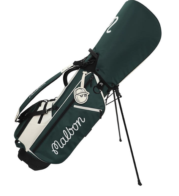 新品 マルボンゴルフ malbon ゴルフ キャディバッグ ナイロン 軽量 グリーン 9ss0377拍卖
