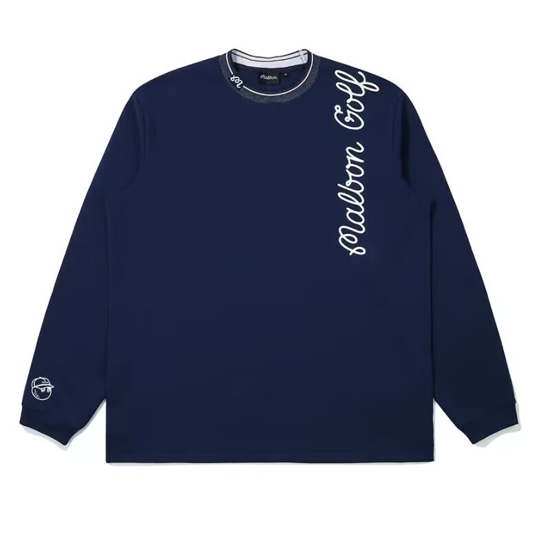 マルボンゴルフ malbon ゴルフ tシャツ スウェット 長袖シャツ  メンズ スポーツ m~2xl サイズ選択可能 ネイビー 9ss0384拍卖