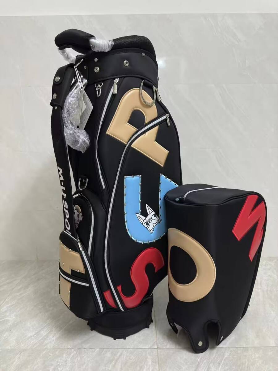 MU SPORTS ミエコ ウエサコ ゴルフ キャディバッグ スタンド型 PU 新品 男女兼用 SS0333拍卖