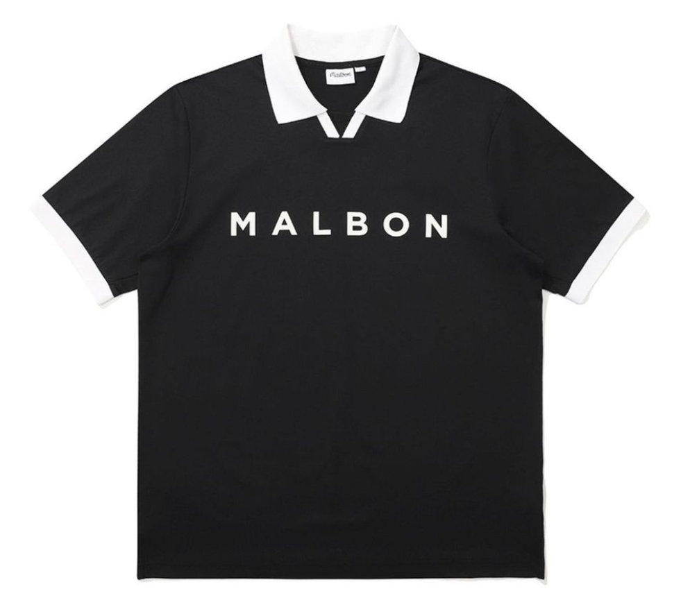 マルボンゴルフ malbon golf ゴルフ メンズ ポロシャツ ゴルフ衣装 S-3XL ブラック サイズ選択可能 sk0094拍卖