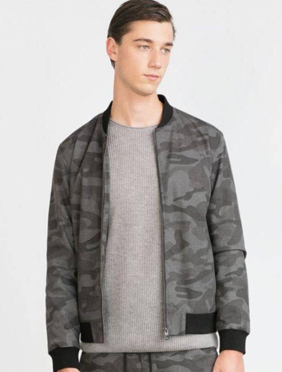 ◆ZARA カモフラ ブルゾン 迷彩 ジャンバー◆拍卖