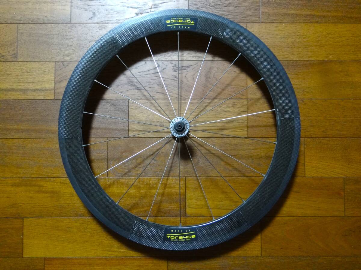 【中古】TORAYCA フロントホイール 650C カーボンチューブラー トレカ 東レ ビンテージパーツ拍卖