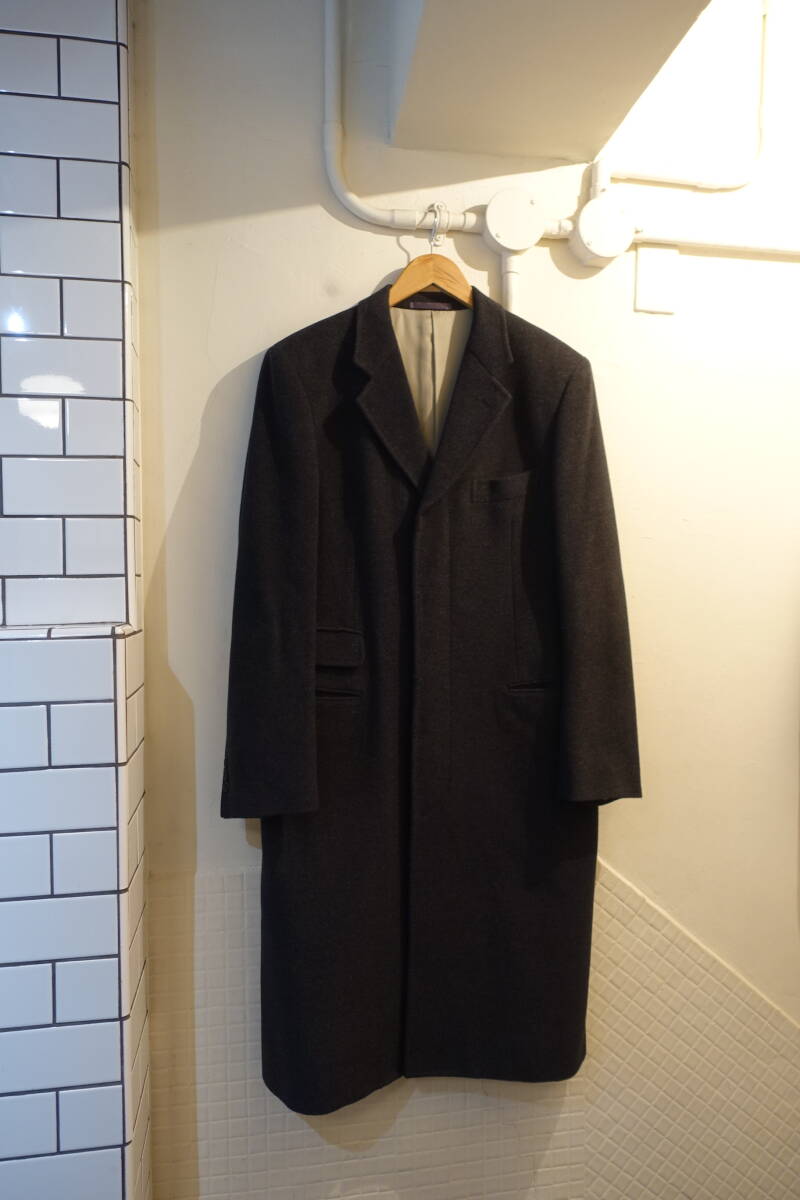 ポールスミス チェスターコート ダークグレー チャコールグレー サイズL 413342 FD 1050 ウール拍卖