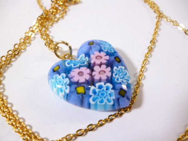 β Venetian glass ベネチアングラス ペンダント ネックレス β ベネチアンガラス ベネチアン ヴェネチアン ミルフィオリ拍卖