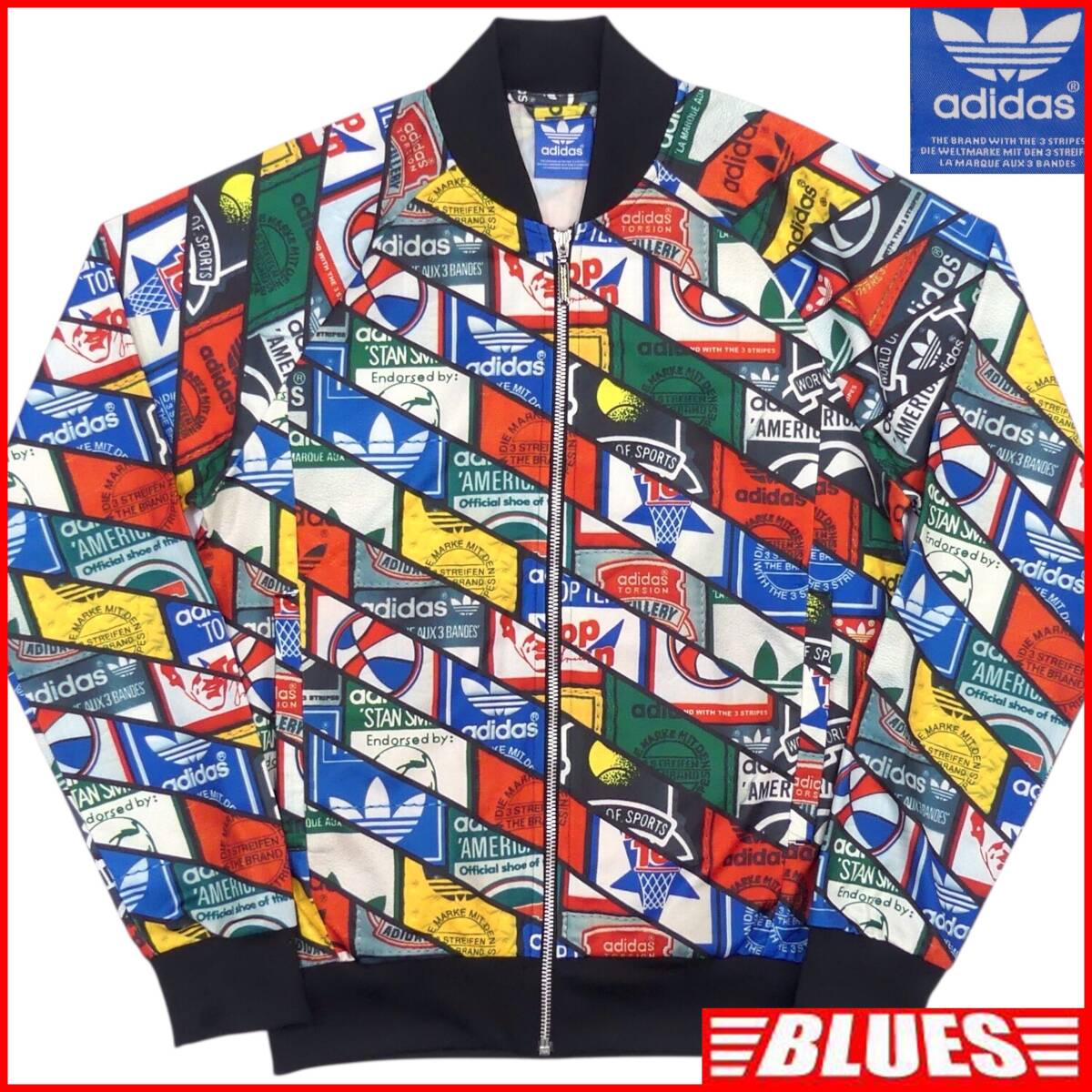 即決★adidas★メンズ L トラックジャージ アディダス スポーツウェア 長袖 ジャケット ブルゾン拍卖