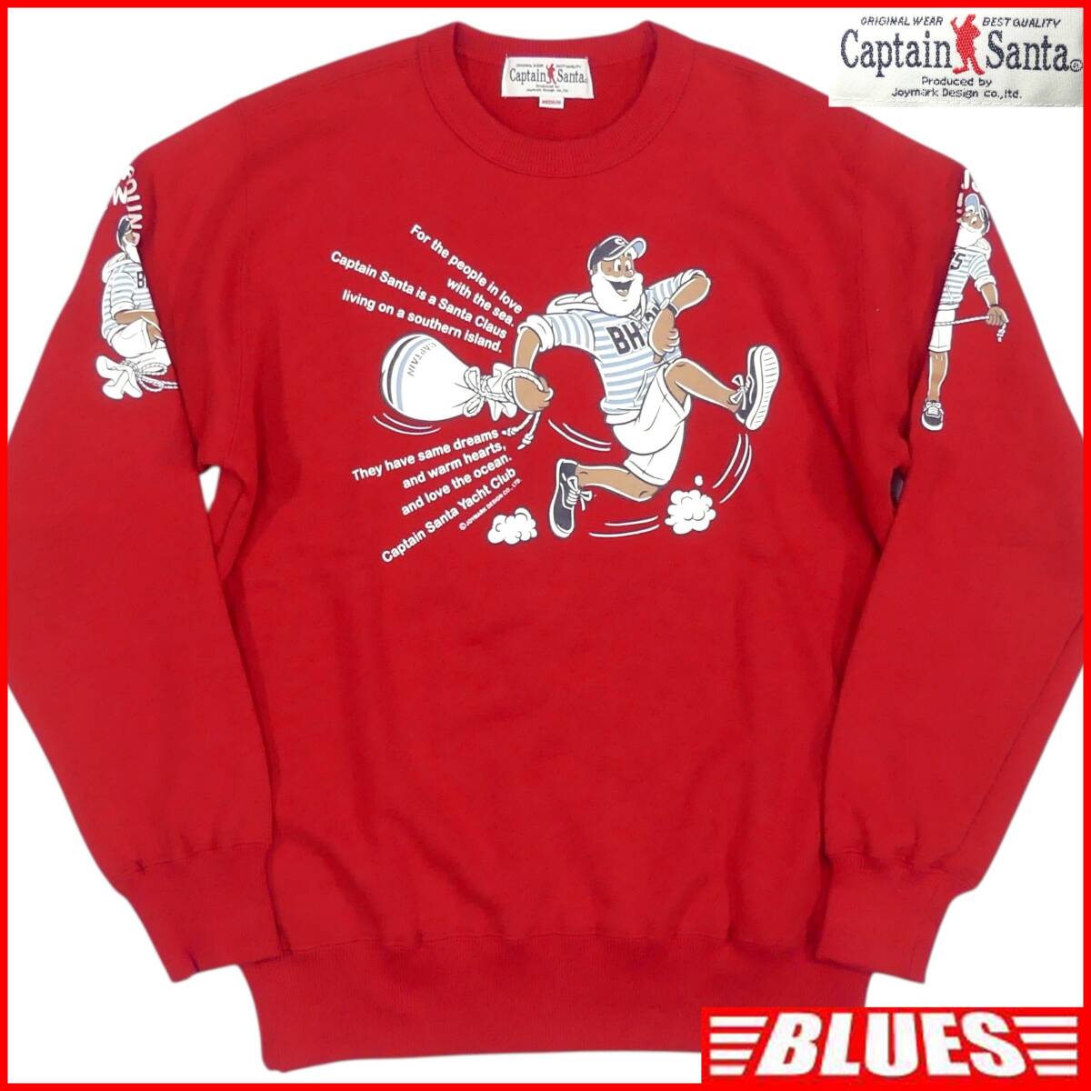 即決★Captain Santa★メンズ M スウェット キャプテンサンタ 赤 レッド トレーナー BOAT HOUSE 35周年 ロンT拍卖