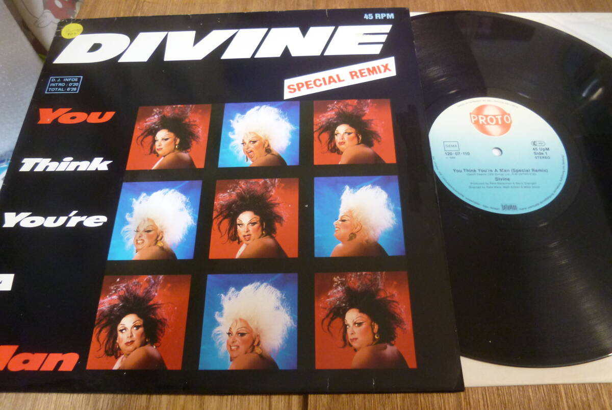 SPCIAL REMIX )) 12” DIVINE // YOU THINK YOU'RE A MAN ( B面 ORIGINAL LONG MIX )拍卖