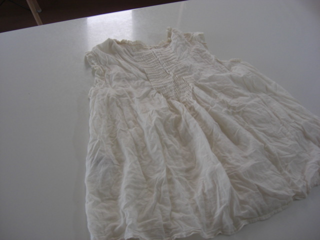 美品AGアクアガール フリルノースリーブ 生成り拍卖