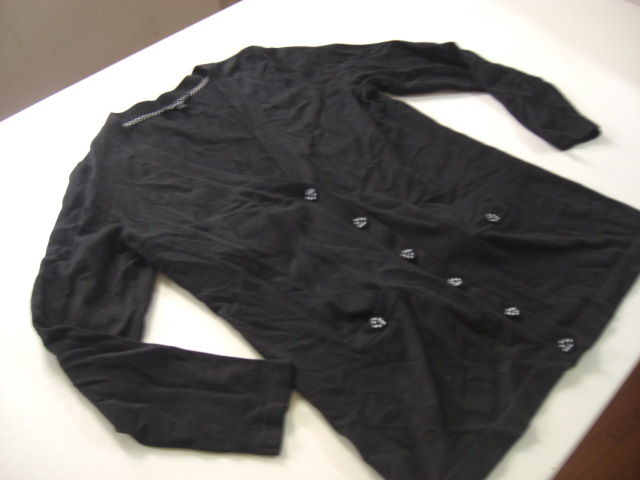 美品ローラアシュレイ カーディガン黒M拍卖