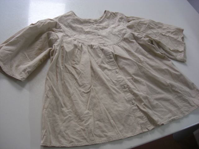 美品サマンサモスモス カットレーススモッグ ベージュ拍卖