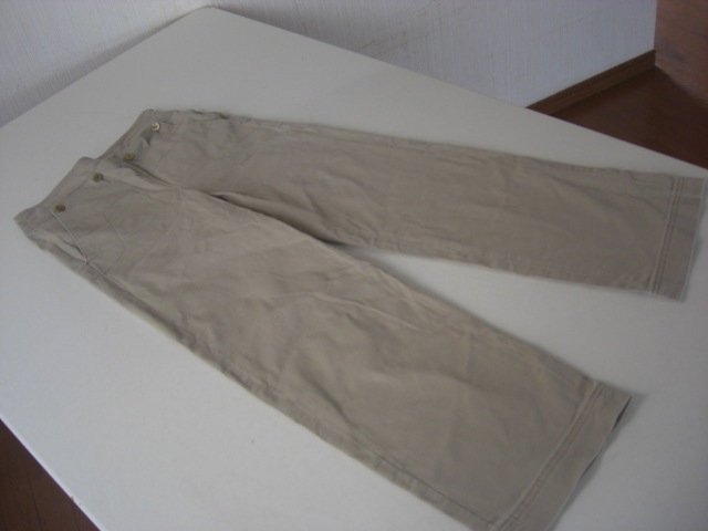 美品マカフィー サイドファスナーマリンパンツ ベージュ34拍卖