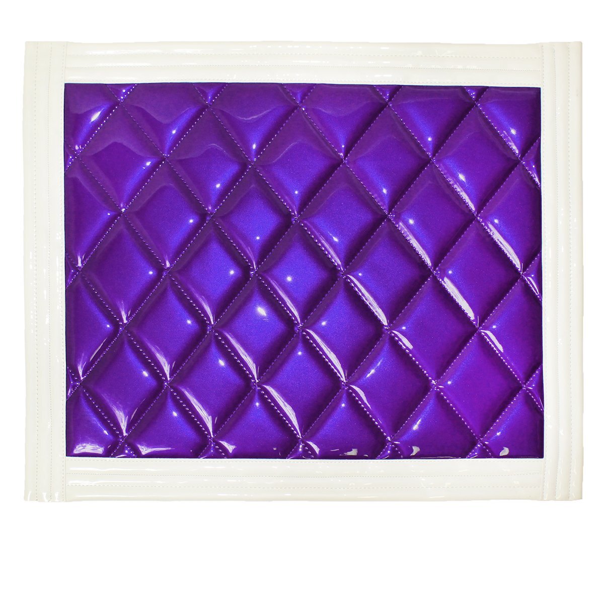 【新品即納】トラック 泥除け マット マッドフラップ 600mm×500mm 60cm×50cm ホワイト×パープル拍卖