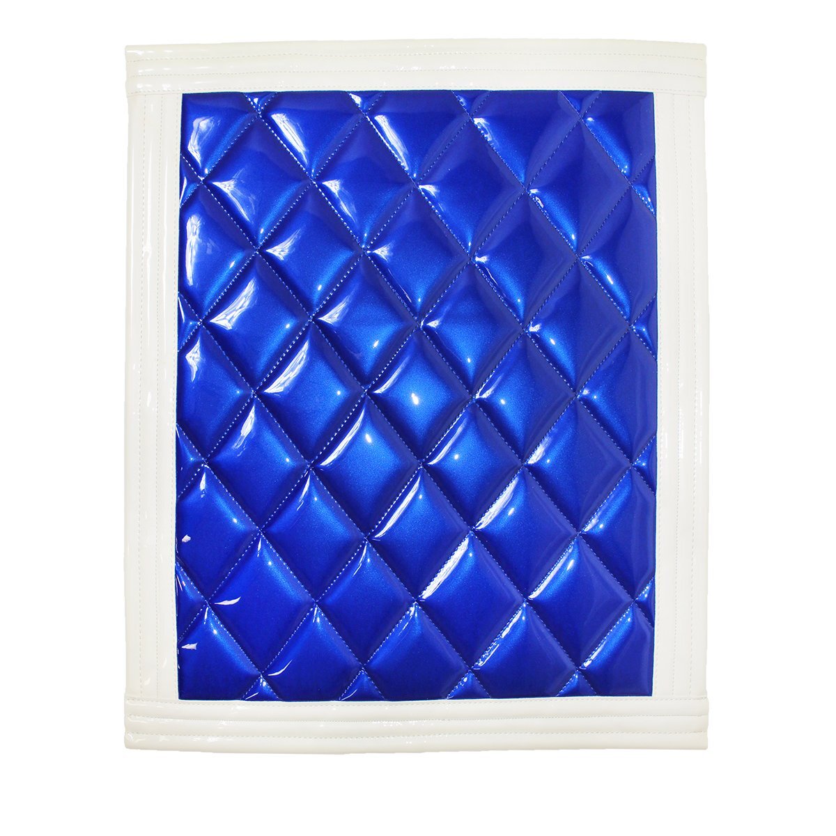 【新品即納】トラック 泥除け マット マッドフラップ 500mm×600mm 50cm×60cm ホワイト×ブルー拍卖