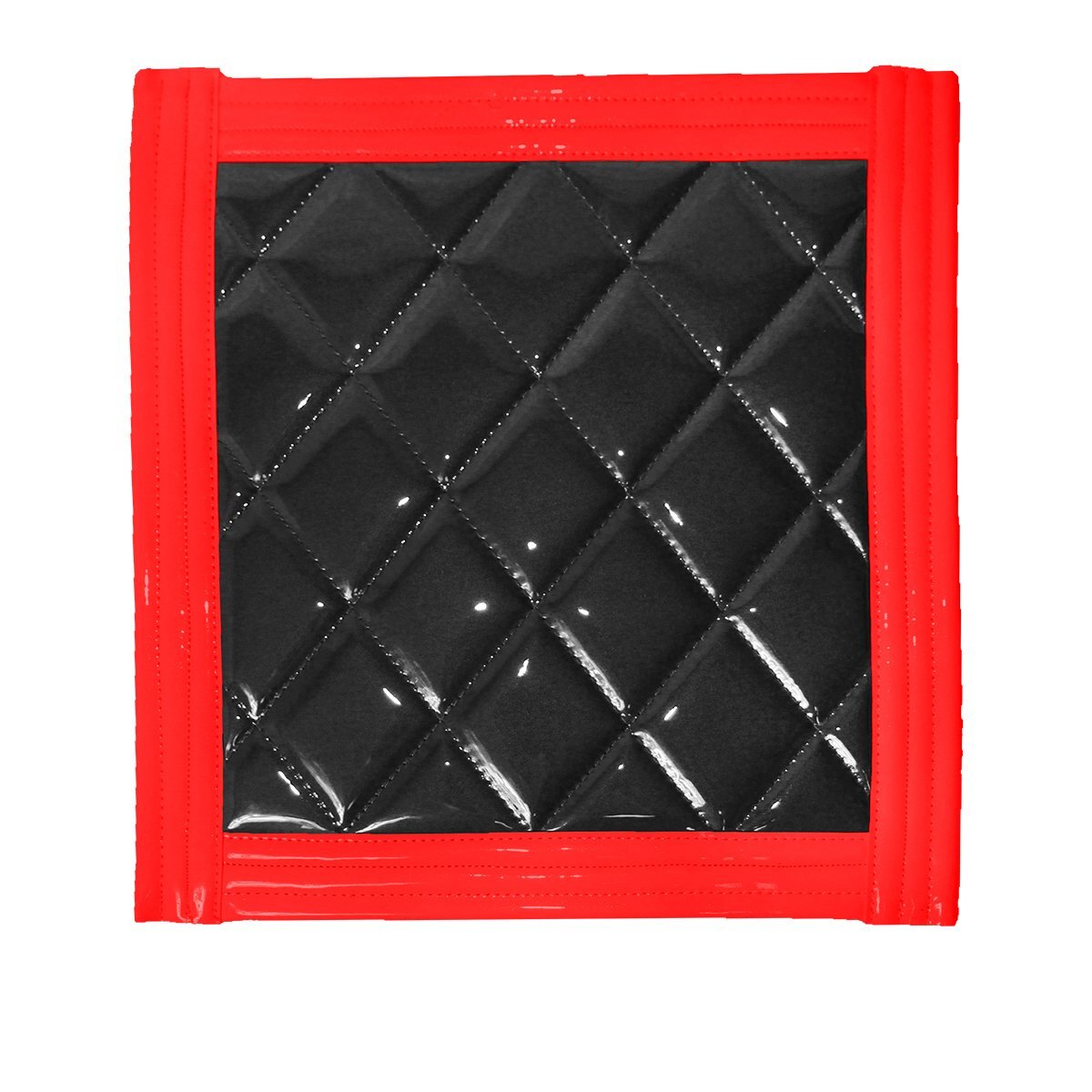 【新品即納】トラック 泥除け マット マッドフラップ 430mm×450mm 43cm×45cm レッド×ブラック拍卖