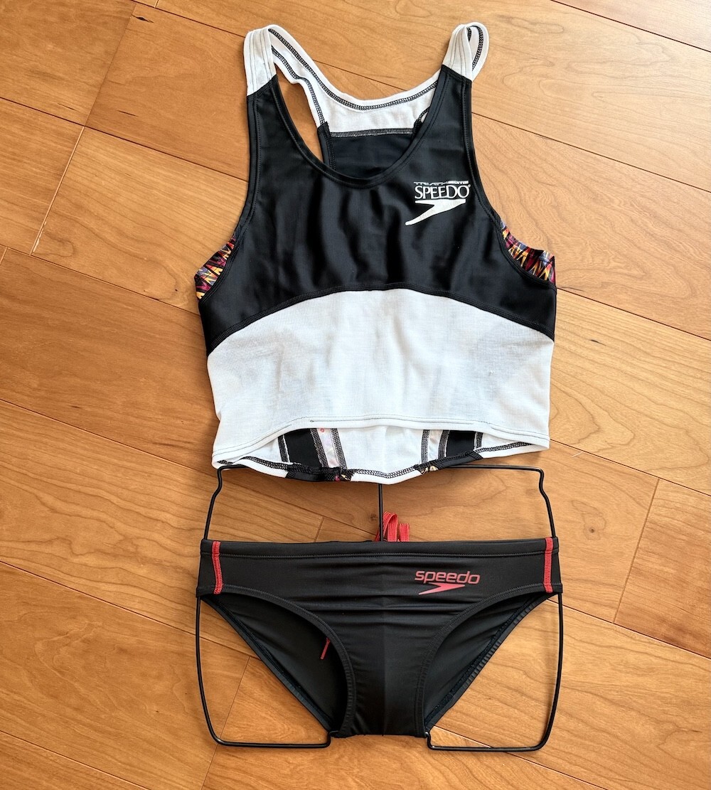 【レア】SPEEDO / トライスーツ / トライアスロン / Sサイズ / 競泳水着 Vパン 競パン ライフセーバー ライフガード 光沢拍卖
